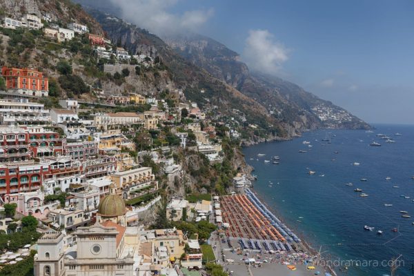Positano in Italy during summertime