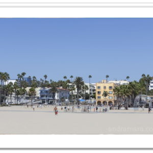 The famous Santa Monica beach in Los Angeles