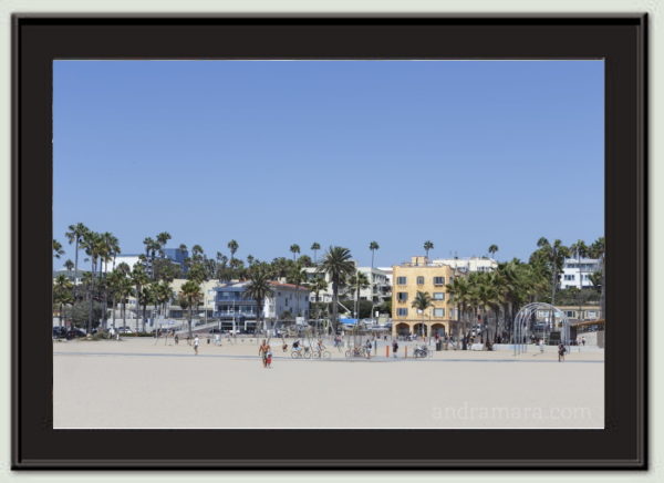 The famous Santa Monica beach in Los Angeles